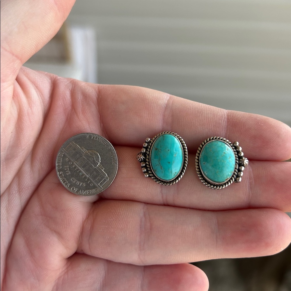 Turquoise Studs - Picture 3 of 3